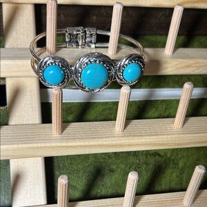 Turquoise and Silver Bracelet